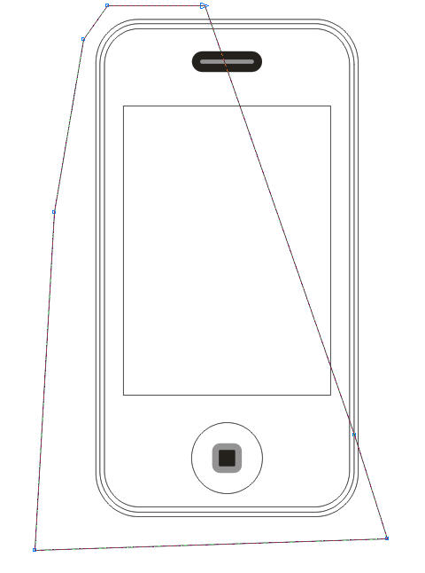 CDR繪制簡潔IPHONE4手機教程 三聯網 CDR實例教程7.jpg