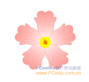 CDR繪制一束可愛的花朵 三聯網 CDR實例教程
