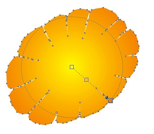CDR繪制橙子和冰塊 三聯教程網 CDR實例教程