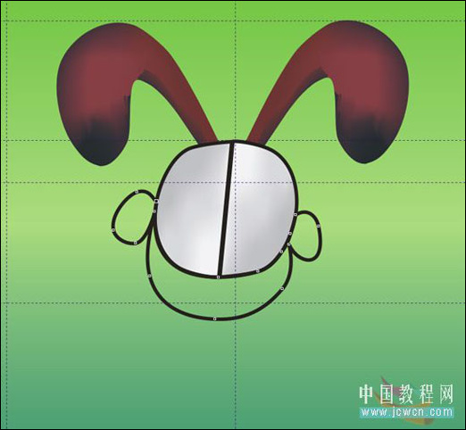CorelDRAW鼠繪教程：繪制可愛卡通小狗