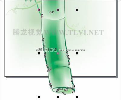 CDR繪制水彩竹子 三聯教程網 CDR實例教程