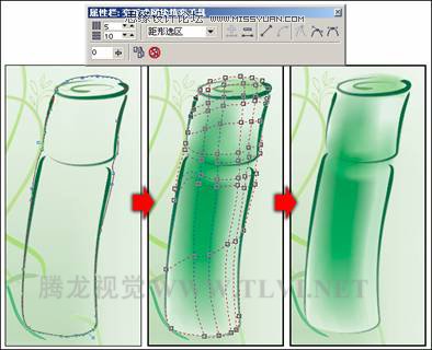 CDR繪制水彩竹子 三聯教程網 CDR實例教程