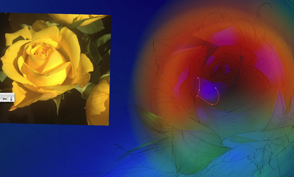 AI高級教程！教你繪制有型有色的抽象派玫瑰花