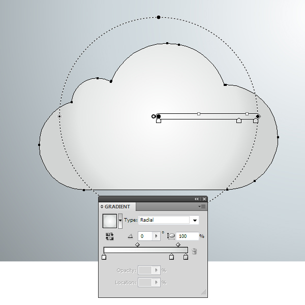AI繪制玻璃質感雲圖標  AI實例教程 glass cloud 16