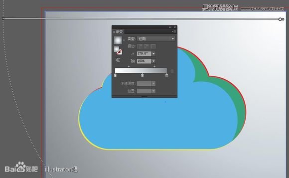 Illustrator繪制立體效果的白雲雲彩,PS教程,思緣教程網