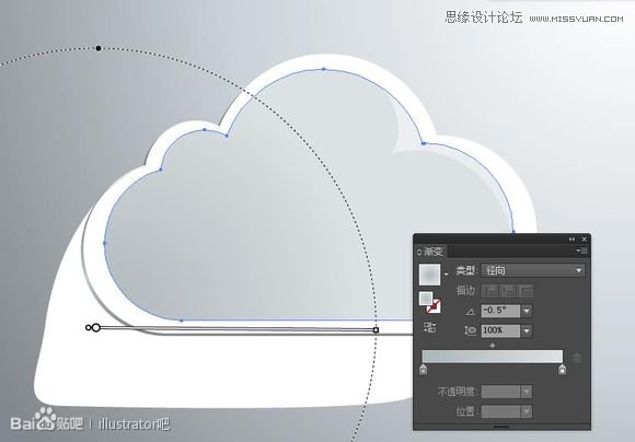 Illustrator繪制立體效果的白雲雲彩,PS教程,思緣教程網