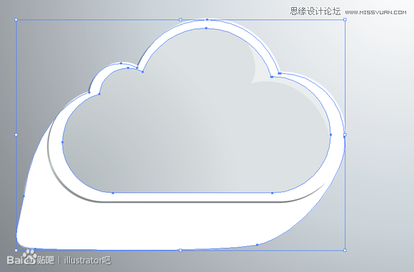 Illustrator繪制立體效果的白雲雲彩,PS教程,思緣教程網