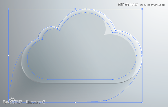 Illustrator繪制立體效果的白雲雲彩,PS教程,思緣教程網