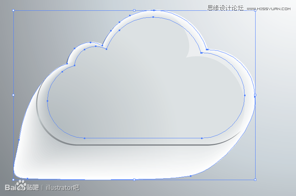 Illustrator繪制立體效果的白雲雲彩,PS教程,思緣教程網
