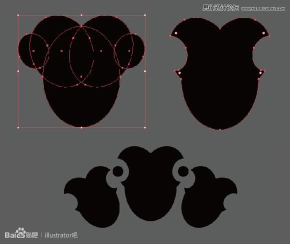 Illustrator使用鋼筆制作窗簾布效果,PS教程,思緣教程網