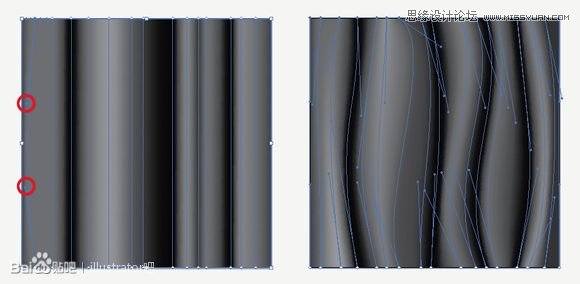 Illustrator使用鋼筆制作窗簾布效果,PS教程,思緣教程網