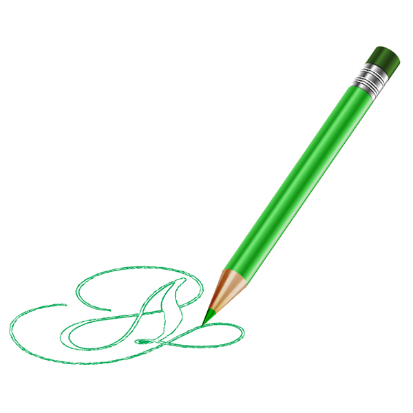 Illustrator繪制綠色逼真的鉛筆教程 三聯