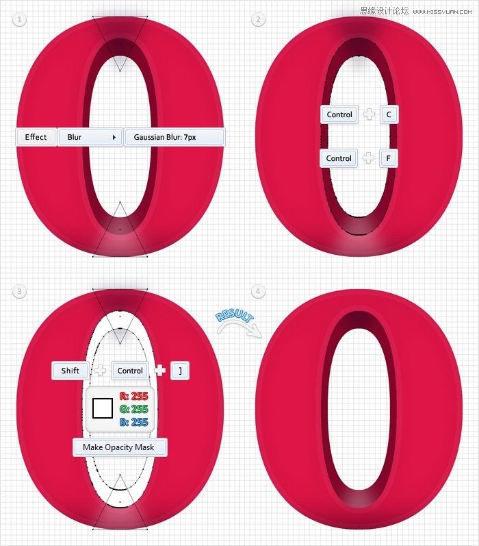 Illustrator制作立體效果的質感藝術字,PS教程,思緣教程網