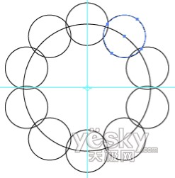 萬聖節用Illustrator繪蜘蛛網和蜘蛛4_天極設計在線