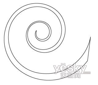 Illustrator巧繪矢量螺旋形狀