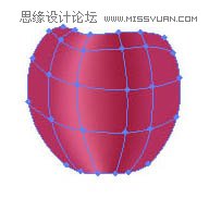 Illustrator使用漸變網格繪制逼真的紅蘋果,PS教程,思緣教程網