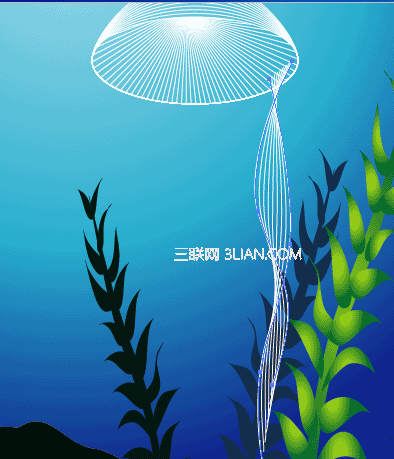 Illustrator制作海底世界（下） 三聯