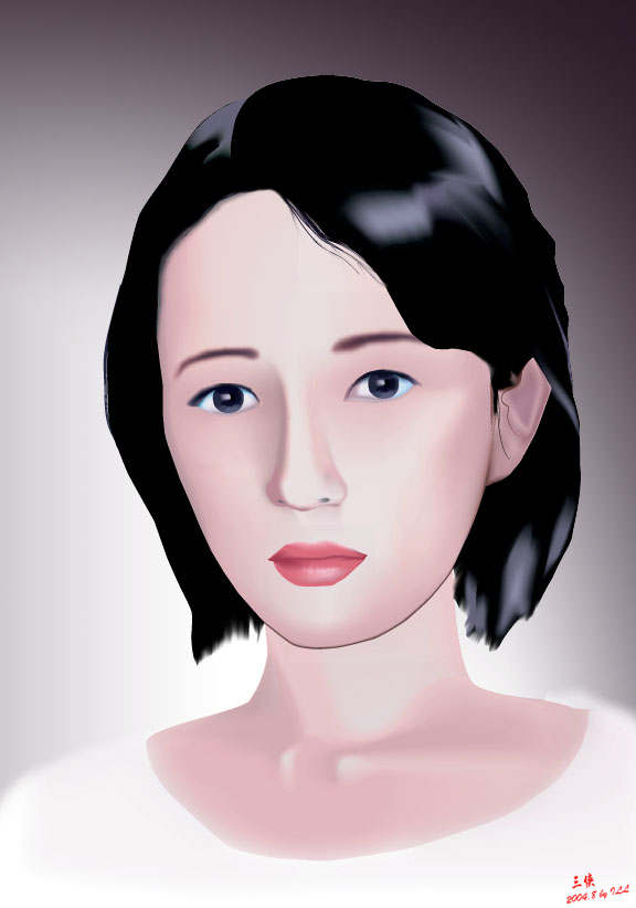 Illustrator制作人物肖像 三聯