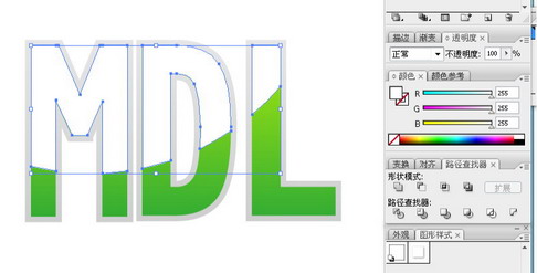 Illustrator文字教程：制作漂亮質感描邊字