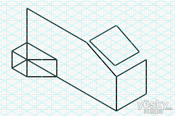 Illustrator技術理論教程：拼圖和等角_天極設計在線整理
