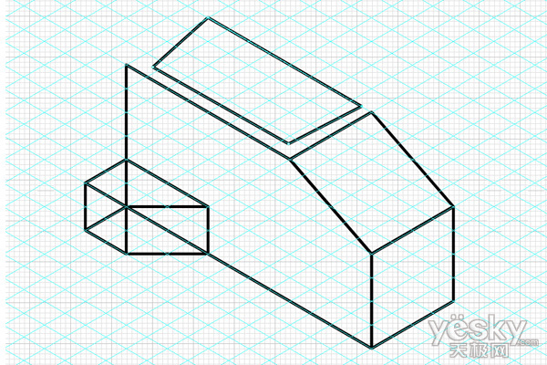 Illustrator技術理論教程：拼圖和等角_天極設計在線整理