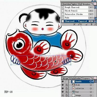 AI年畫設計“年年有魚”