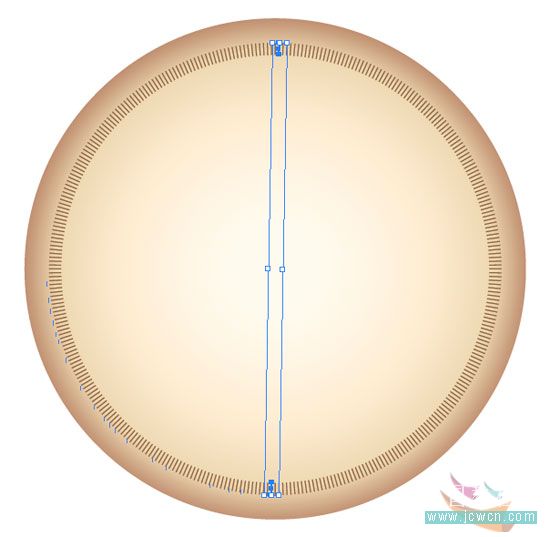 Illustrator鼠繪教程：簡單繪制金色指南針_中國教程網