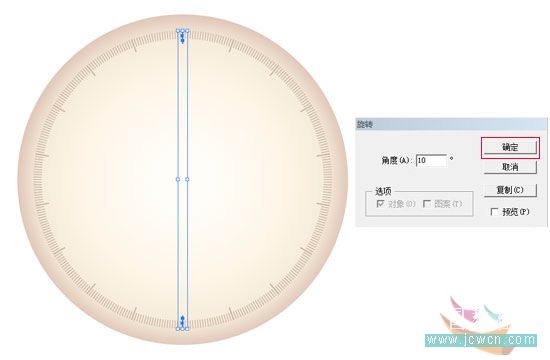 Illustrator鼠繪教程：簡單繪制金色指南針_中國教程網