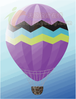 Illustrator矢量繪圖實例：熱氣球 三聯