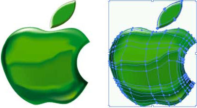 Illustrator 8.0基礎入門教程（一）之網格漸變蘋果圖標制作
