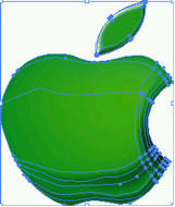 Illustrator 8.0基礎入門教程（一）之網格漸變蘋果圖標制作