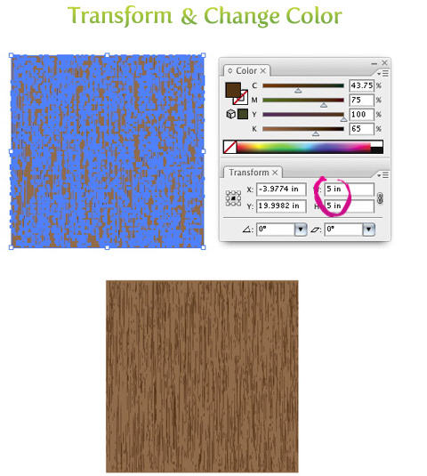 Illustrator教程：如何制作木質顆粒紋理效果