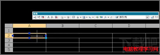 AutoCAD2008如何對表格進行編輯  三聯