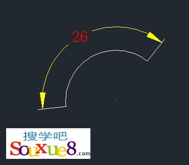 CAD教程：CAD2013弧長標注用於標注圓弧