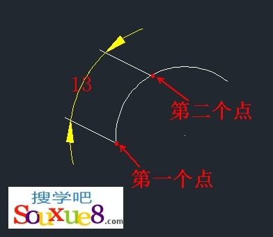 CAD教程：CAD2013弧長標注用於標注圓弧