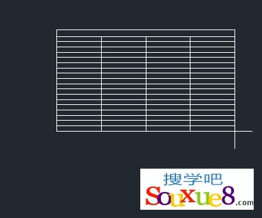 CAD教程：AutoCAD2013創建表格實例詳解