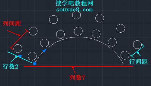 CAD教程：AutoCAD2013路徑陣列圖文詳解