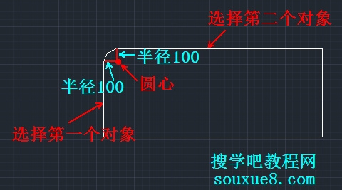 CAD教程：AutoCAD2013繪制圓角圖文詳解