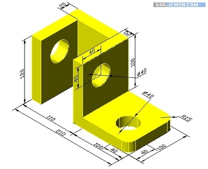 AutoCAD三維基礎實例教程：制作拐角 