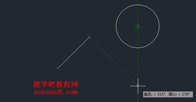 AutoCAD2013對象捕捉追蹤實例 三聯