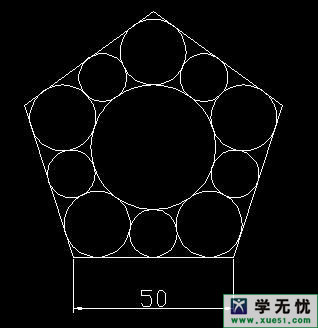 AutoCAD如何畫相切圓 三聯