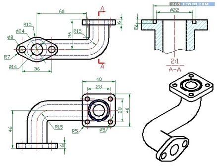 Auto CAD三維基礎實例：彎管制作教程 