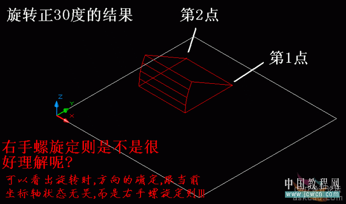 AutoCAD三維基礎教程：右手螺旋定則