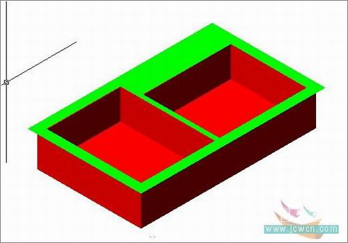 AutoCAD教程：廚房用的水槽建模方法