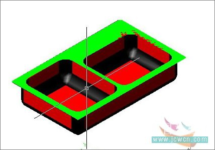 AutoCAD教程：廚房用的水槽建模方法