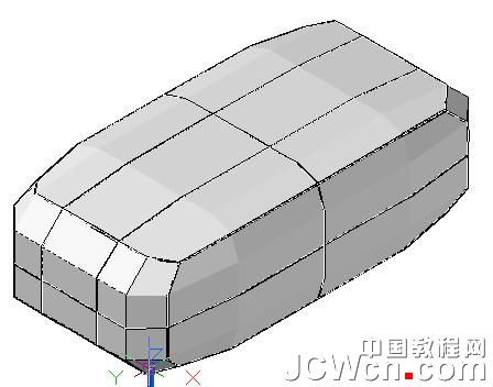 AutoCAD運用長方體網格拉伸制作雙人和多人沙發