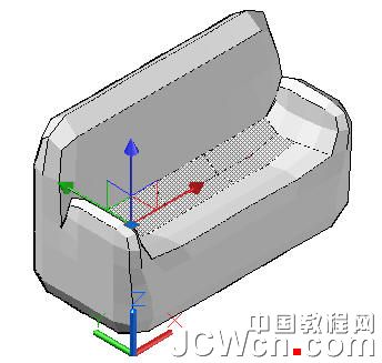 AutoCAD運用長方體網格拉伸制作雙人和多人沙發