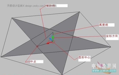 AutoCAD拉伸命令快速繪制立體五角星