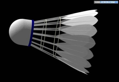 AutoCAD三維建模制作立體羽毛球 三聯