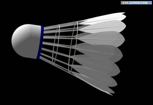 AutoCAD三維建模制作立體羽毛球
